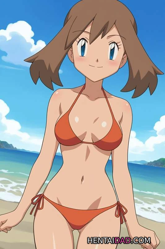 Ash touching Mays Tits | Pokemon