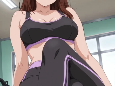 Yuuko Kurita Threesome Gym Sex | Oishinbo